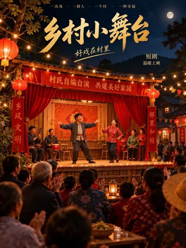 《村晚大舞台》- 红果短剧生活喜剧短剧封面 《村晚大舞台》- 红果短剧生活喜剧短剧封面